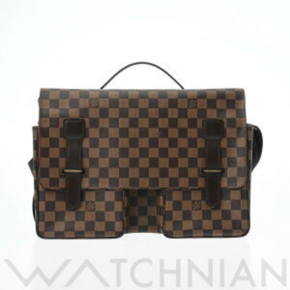 Louis Vuitton Damier Broadway Brown Canvas Shoulder Bag - Picture 1 of 9
